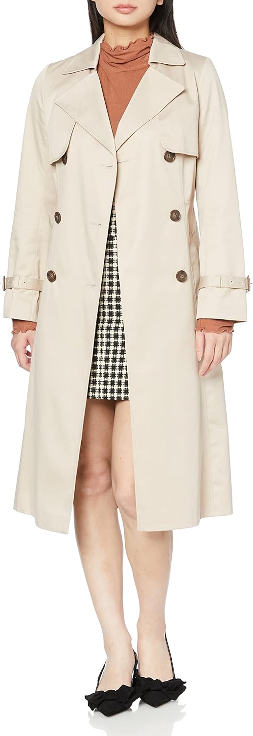 1213152200 121-3152200 Women Trench Coat, Basic Trench Coat