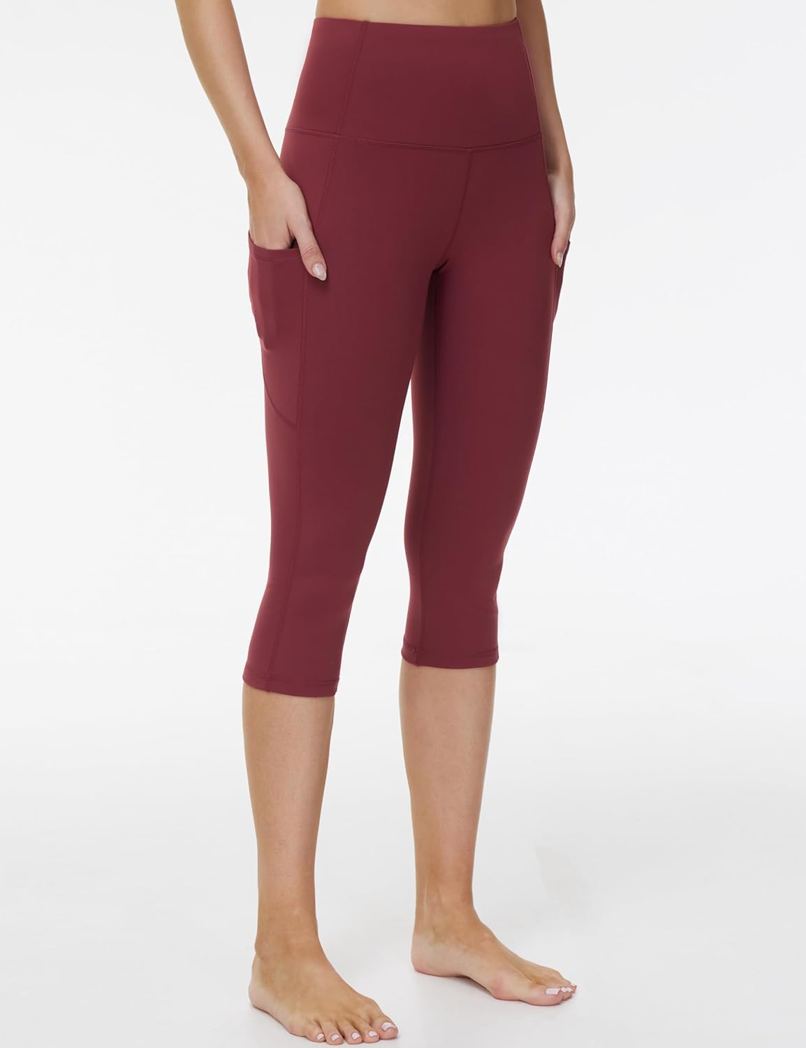 High Waist Yoga Leggings with  Pockets,Tummy Control Workout Running 4 Way Stretch Yoga Pants