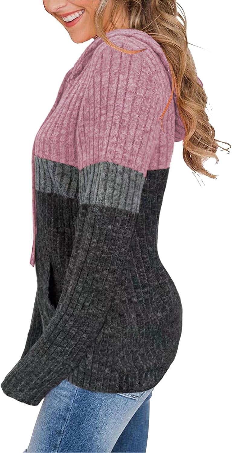 Sweaters for Women Fall Tops Long Sleeve Hoodie Ladies Sweatshirts Pullover Blouses Loose Casual Fashion Clothes