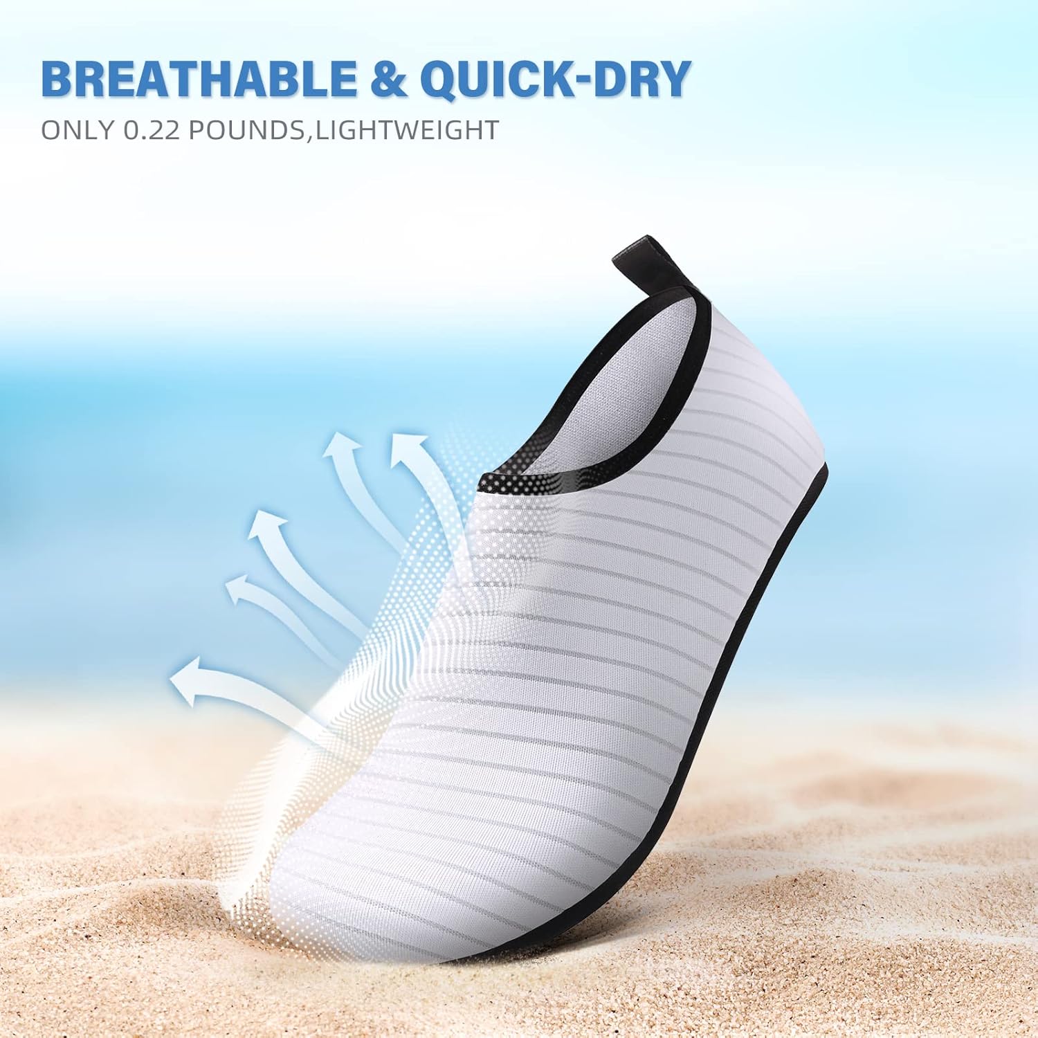 Water Shoes Quick Dry Barefoot Wide Toe Swim  Sock River Hiking Beach Sport Shoes Men Women for Kayaking Boating Rock Yoga Pool Lake