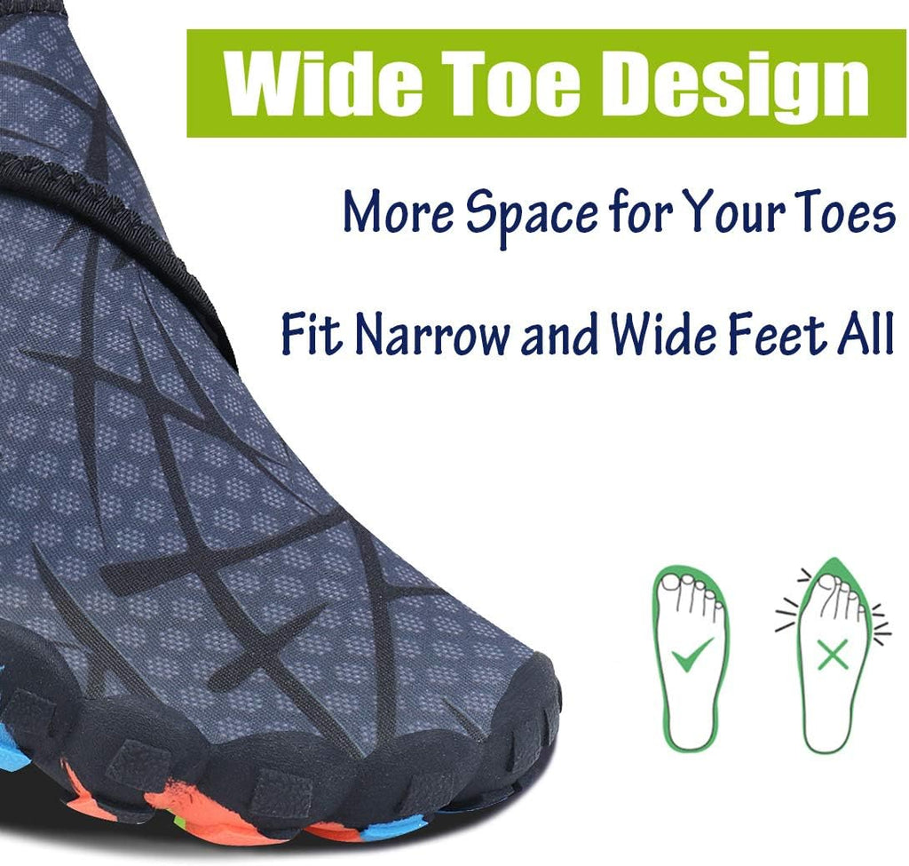 Men Women Water Sports Shoes Slip-on Quick Dry  Swim Shoes for Pool Beach Surf Walking Water Park