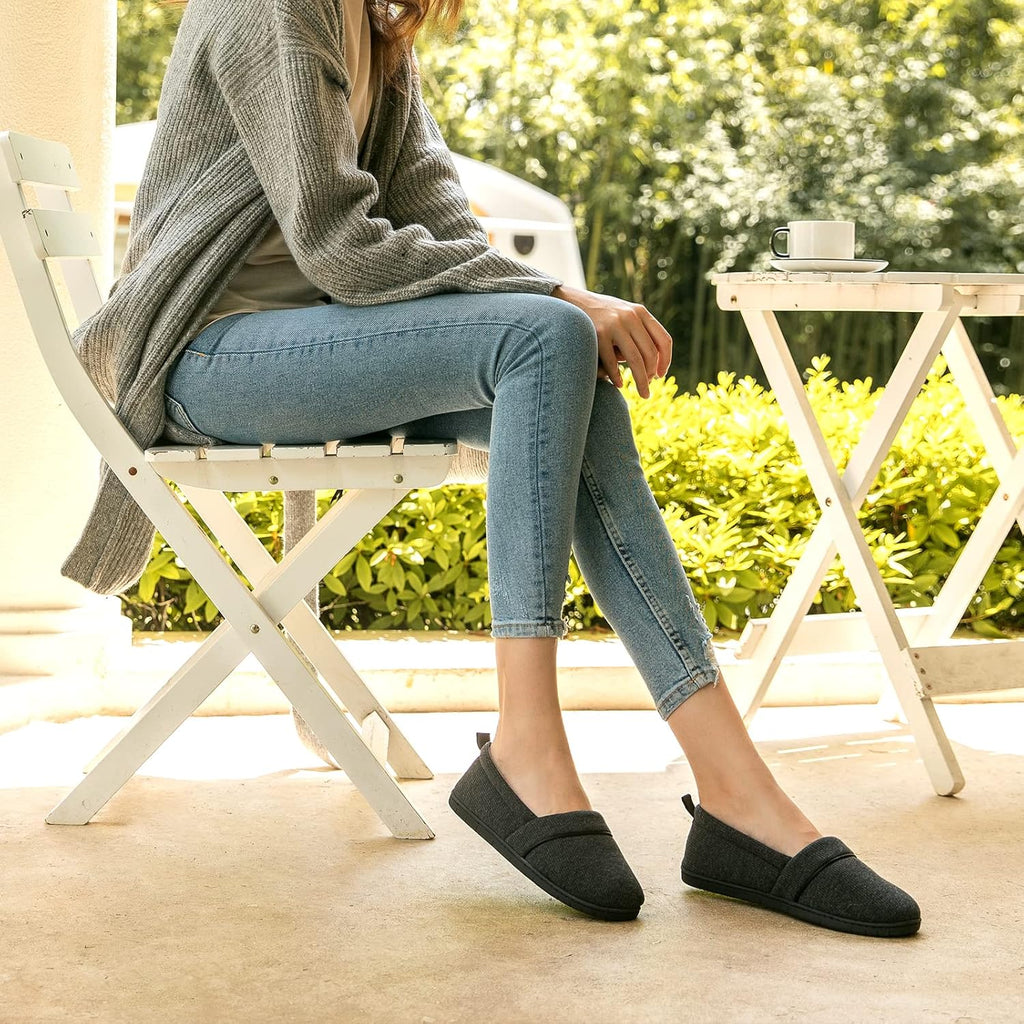 Women's Comfy Loafer Slippers Lightweight Memory Foam Non-slip Indoor Hoe Shoes