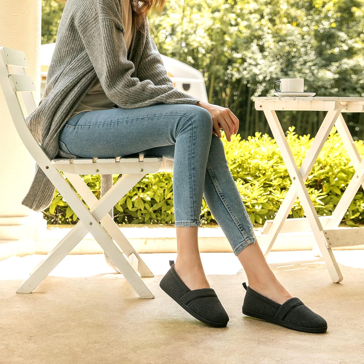 Women's Comfy Loafer Slippers Lightweight Memory Foam Non-slip Indoor Hoe Shoes